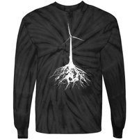 Turbine Syndrome Turbine Tree Design Tie-Dye Long Sleeve Shirt