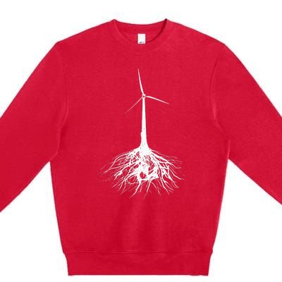 Turbine Syndrome Turbine Tree Design Premium Crewneck Sweatshirt