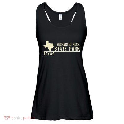 Tx Souvenir Texas Enchanted Rock State Park Ladies Essential Flowy Tank