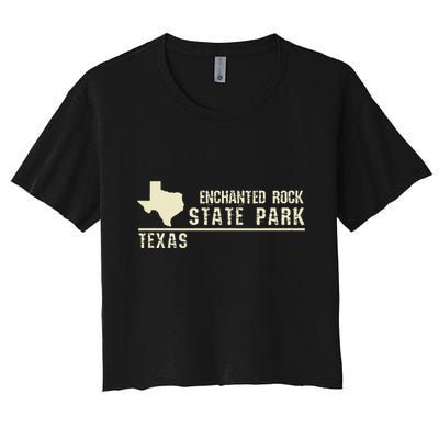 Tx Souvenir Texas Enchanted Rock State Park Crop Top