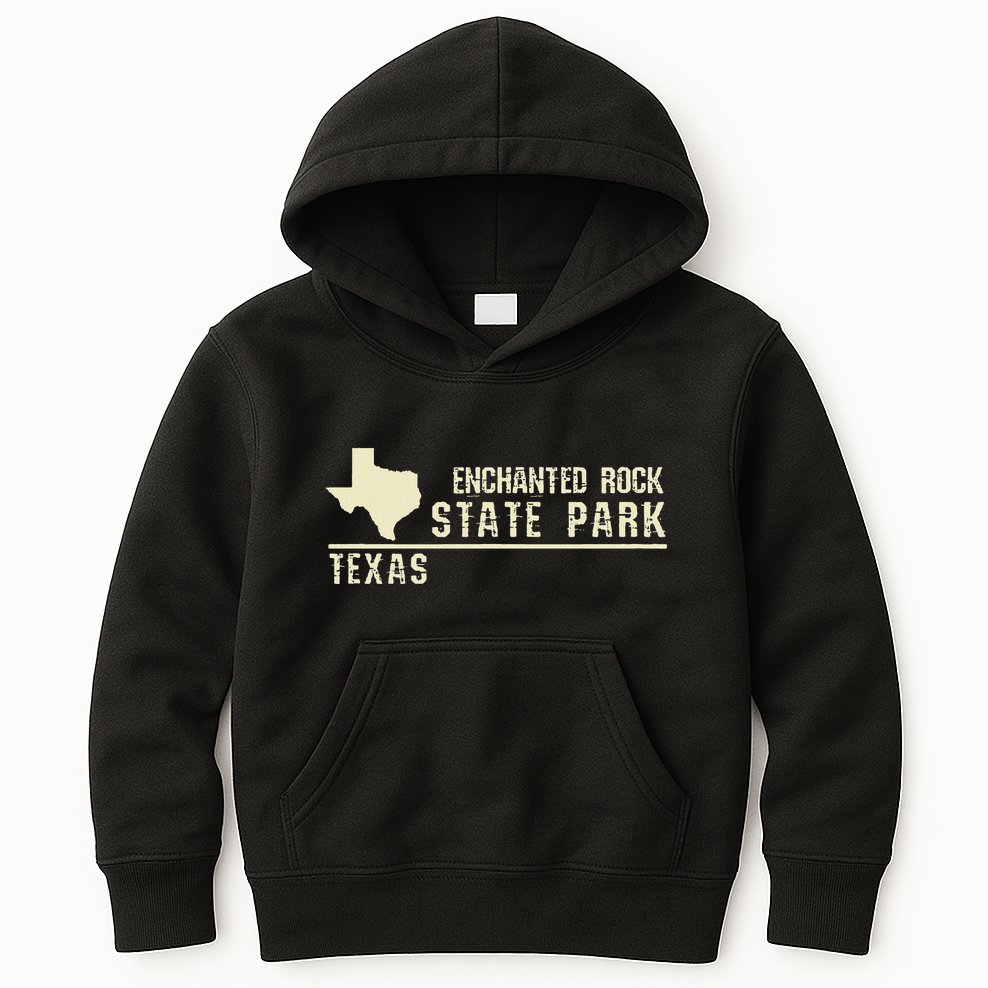 Tx Souvenir Texas Enchanted Rock State Park Kids Hoodie