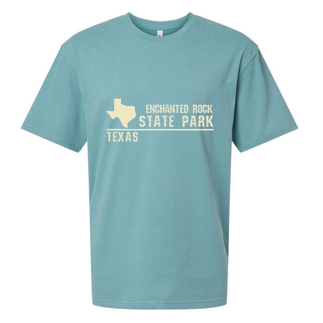 Tx Souvenir Texas Enchanted Rock State Park Sueded Cloud Jersey T-Shirt