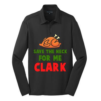 Thanksgiving Save The Neck For Me Clark Clark Essential Silk Touch Performance Long Sleeve Polo