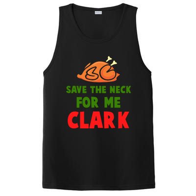 Thanksgiving Save The Neck For Me Clark Clark Essential PosiCharge Competitor Tank