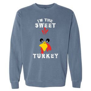 The Sweet Turkey Thanksgiving Funny Sweatshirt Graphic Print Unisex Garment-Dyed Sweatshirt