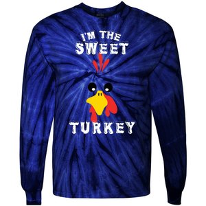 The Sweet Turkey Thanksgiving Funny Sweatshirt Graphic Print Unisex Tie-Dye Long Sleeve Shirt