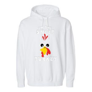 The Sweet Turkey Thanksgiving Funny Sweatshirt Graphic Print Unisex Garment-Dyed Fleece Hoodie