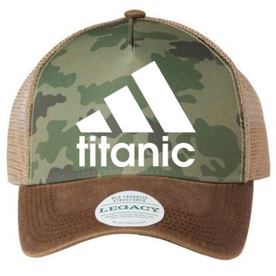 Titanic Sinking Too Soon Logo Legacy Tie Dye Trucker Hat