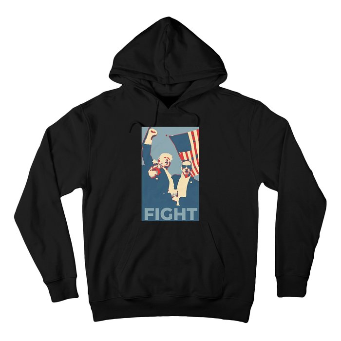 Trump Shot Trump Fight Hoodie