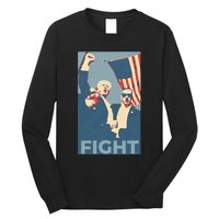 Trump Shot Trump Fight Long Sleeve Shirt