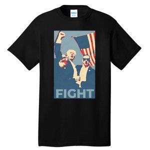 Trump Shot Trump Fight Tall T-Shirt