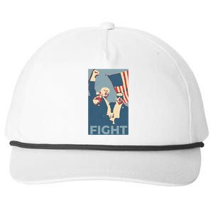 Trump Shot Trump Fight Snapback Five-Panel Rope Hat