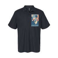 Trump Shot Trump Fight Softstyle Adult Sport Polo