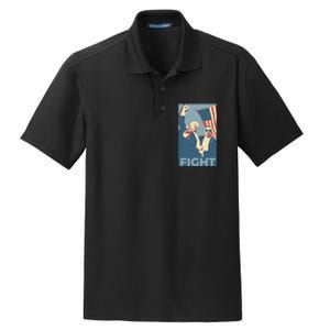 Trump Shot Trump Fight Dry Zone Grid Polo