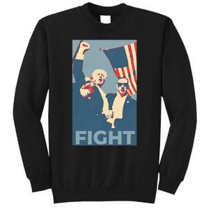 Trump Shot Trump Fight Tall Sweatshirt