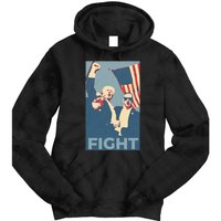 Trump Shot Trump Fight Tie Dye Hoodie