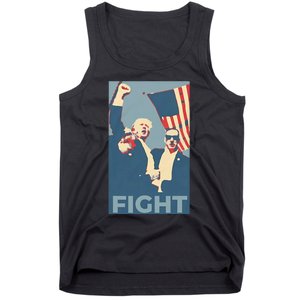 Trump Shot Trump Fight Tank Top