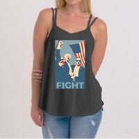 Trump Shot Trump Fight Women's Strappy Tank