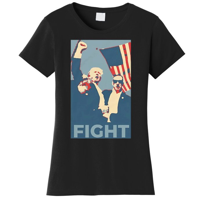 Trump Shot Trump Fight Women's T-Shirt