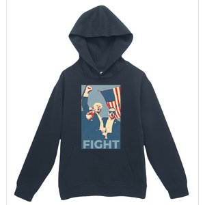 Trump Shot Trump Fight Urban Pullover Hoodie