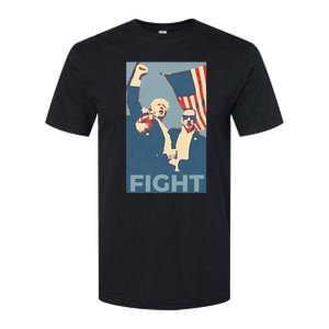 Trump Shot Trump Fight Softstyle CVC T-Shirt