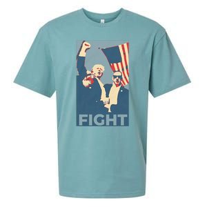 Trump Shot Trump Fight Sueded Cloud Jersey T-Shirt