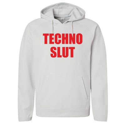 Techno Slut Performance Fleece Hoodie