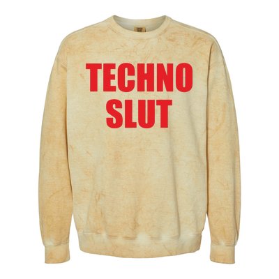 Techno Slut Colorblast Crewneck Sweatshirt