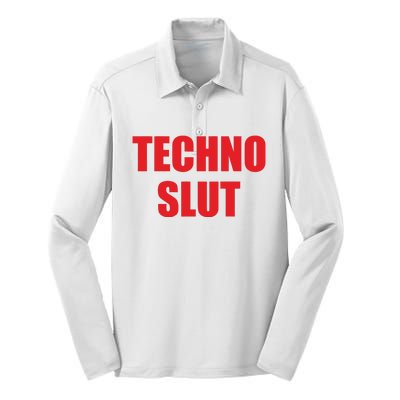 Techno Slut Silk Touch Performance Long Sleeve Polo