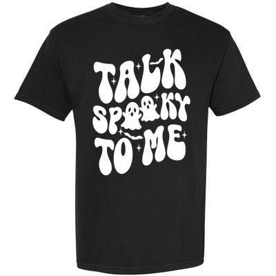 Take Spooky To Me Retro Groovy Halloween Garment-Dyed Heavyweight T-Shirt