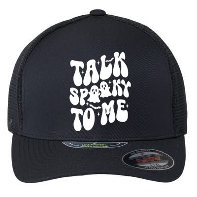 Take Spooky To Me Retro Groovy Halloween Flexfit Unipanel Trucker Cap