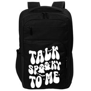 Take Spooky To Me Retro Groovy Halloween Impact Tech Backpack