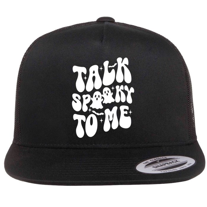 Take Spooky To Me Retro Groovy Halloween Flatbill Hat