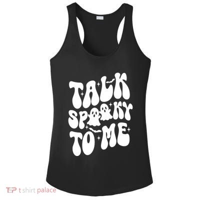 Take Spooky To Me Retro Groovy Halloween Ladies PosiCharge Competitor Racerback Tank