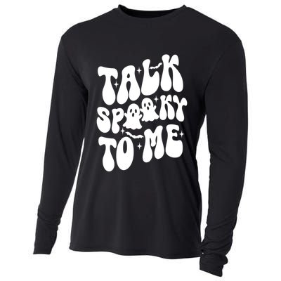 Take Spooky To Me Retro Groovy Halloween Cooling Performance Long Sleeve Crew