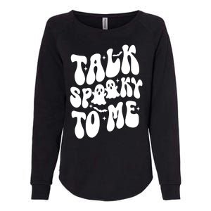 Take Spooky To Me Retro Groovy Halloween Womens California Wash Sweatshirt