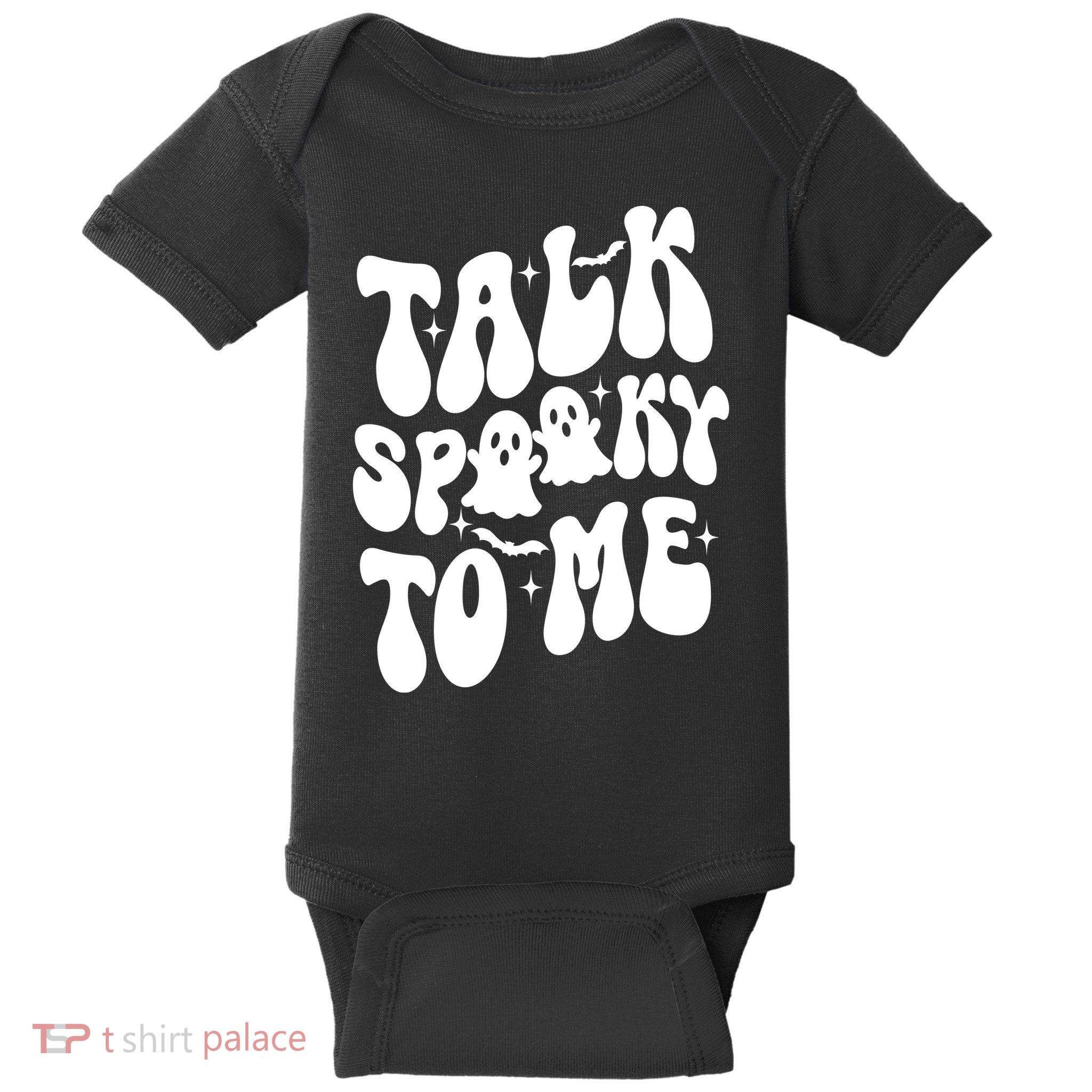 Take Spooky To Me Retro Groovy Halloween Baby Bodysuit