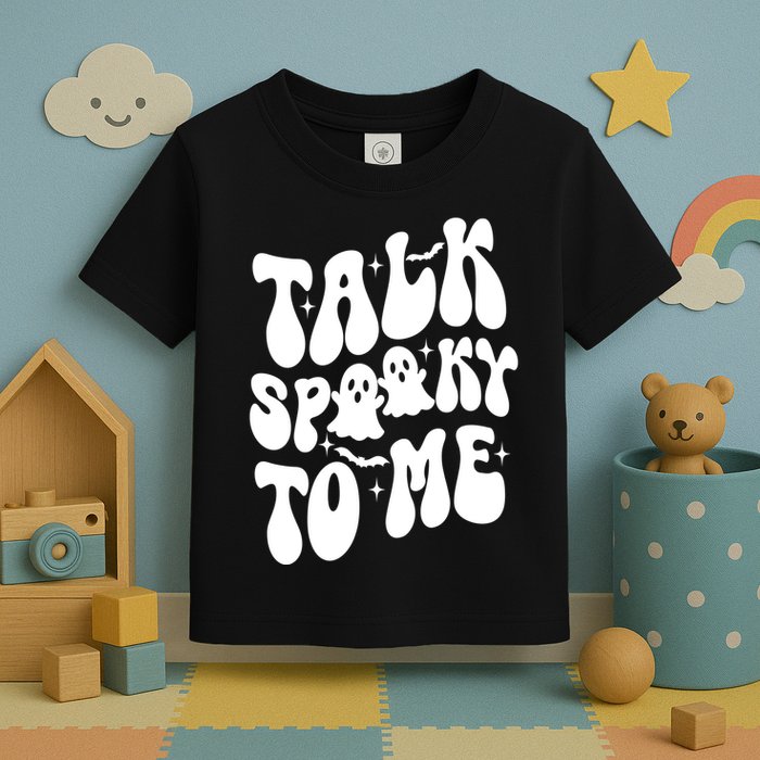 Take Spooky To Me Retro Groovy Halloween Toddler T-Shirt