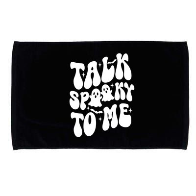 Take Spooky To Me Retro Groovy Halloween Microfiber Hand Towel