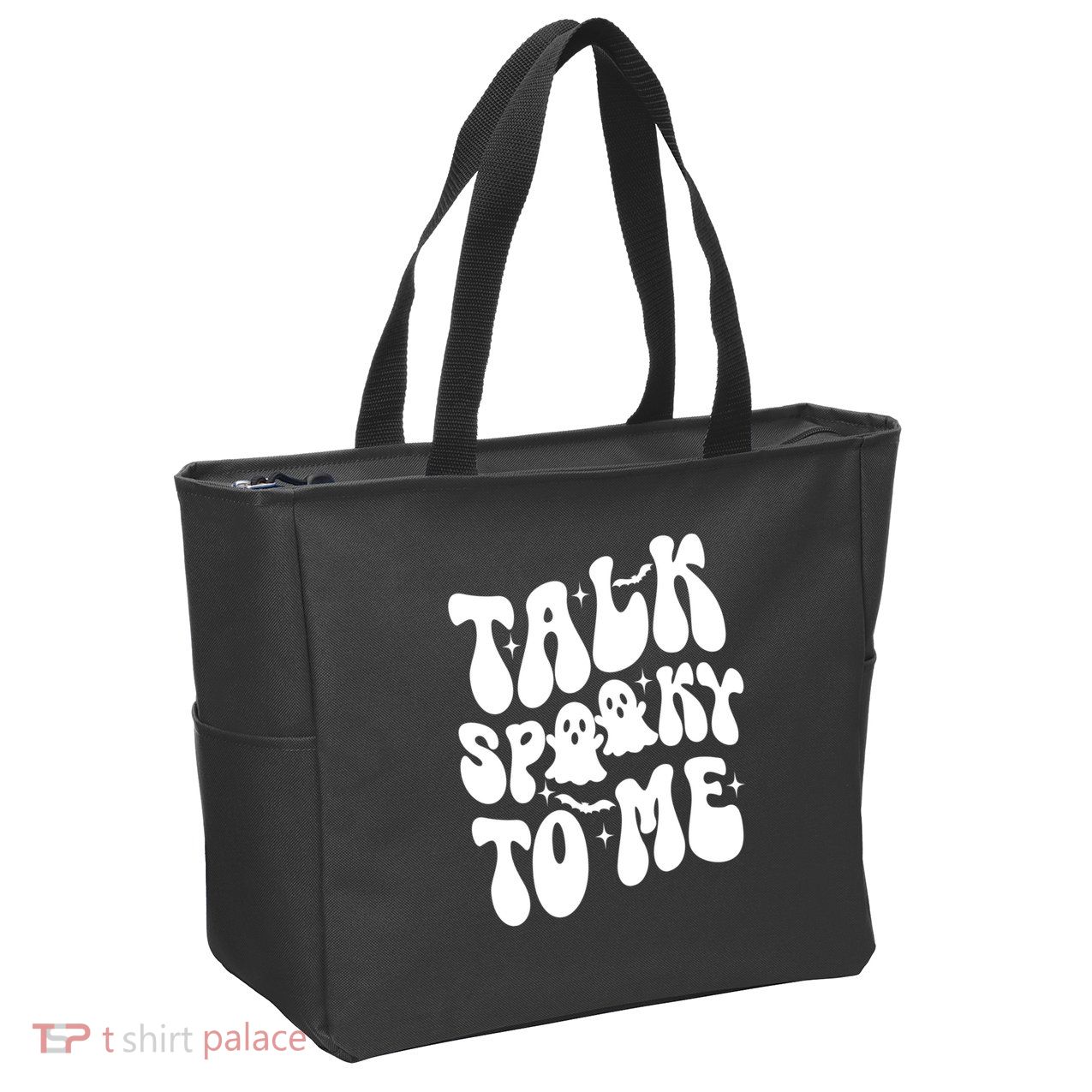 Take Spooky To Me Retro Groovy Halloween Zip Tote Bag