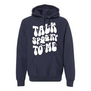 Take Spooky To Me Retro Groovy Halloween Premium Hoodie