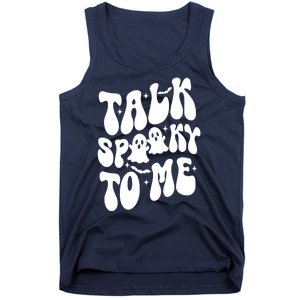 Take Spooky To Me Retro Groovy Halloween Tank Top