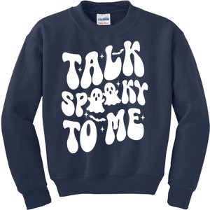 Take Spooky To Me Retro Groovy Halloween Kids Sweatshirt