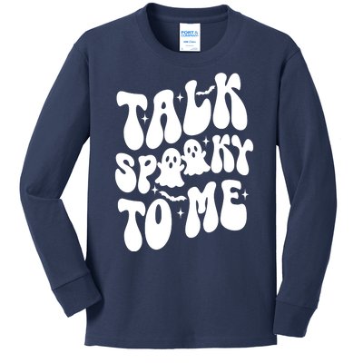 Take Spooky To Me Retro Groovy Halloween Kids Long Sleeve Shirt