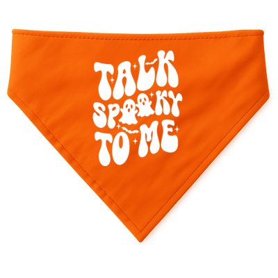 Take Spooky To Me Retro Groovy Halloween USA-Made Doggie Bandana