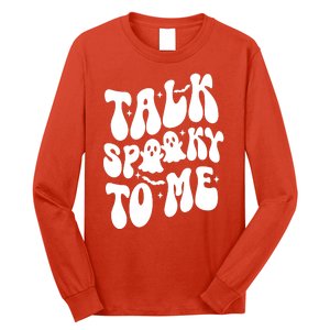 Take Spooky To Me Retro Groovy Halloween Long Sleeve Shirt