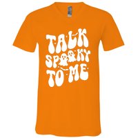 Take Spooky To Me Retro Groovy Halloween V-Neck T-Shirt