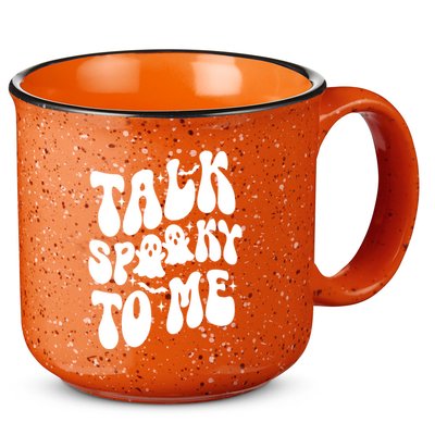 Take Spooky To Me Retro Groovy Halloween 15oz Campfire Ceramic Mug