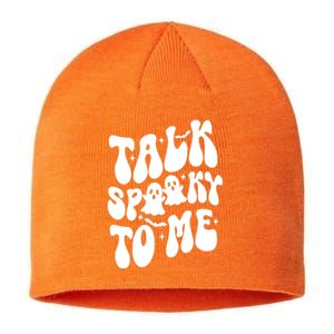 Take Spooky To Me Retro Groovy Halloween Sustainable Beanie