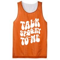 Take Spooky To Me Retro Groovy Halloween Mesh Reversible Basketball Jersey Tank